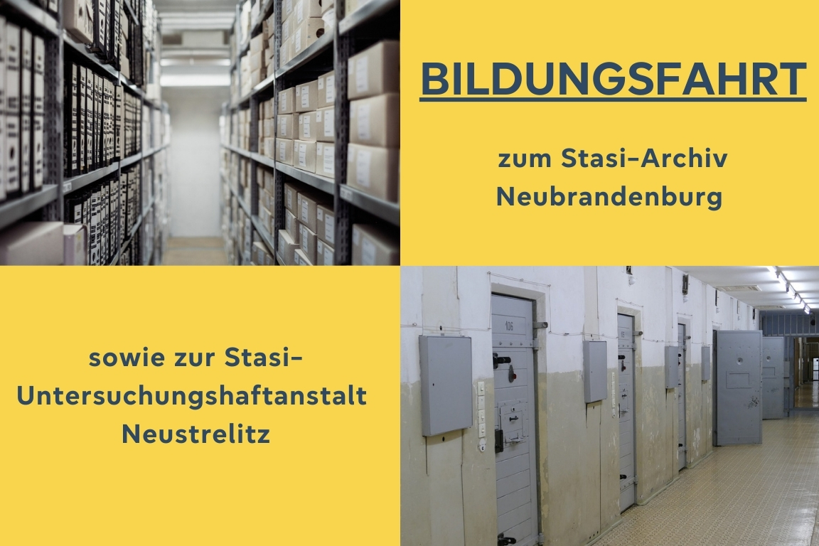 Bildungsfahrt zum ehemaligen Stasigelände Neubrandenburg und Neustrelitz