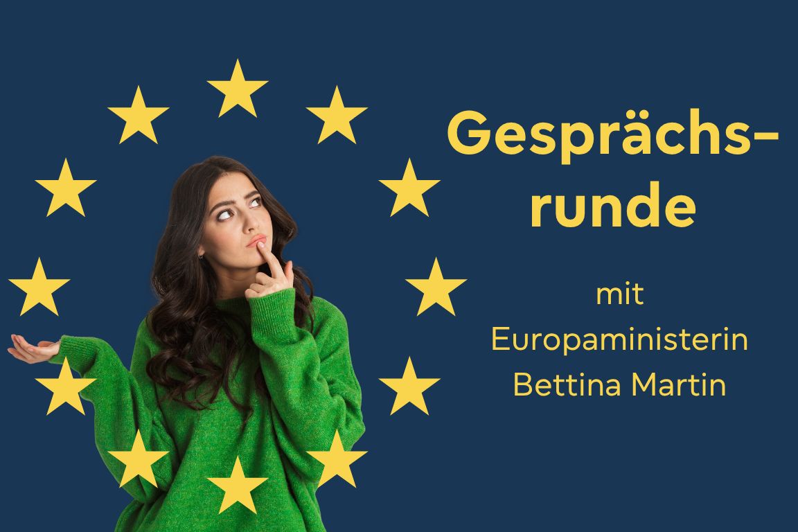 Gesprächsrunde mit Europaministerin Bettina Martin an der Europaschule Reutershagen